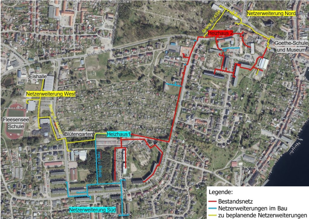 über das Fernwärmenetz 3 Ausbau Fernwaerme 2